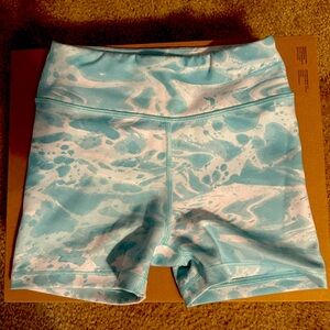 Athleta Girl Blue and White Patterned Shorts